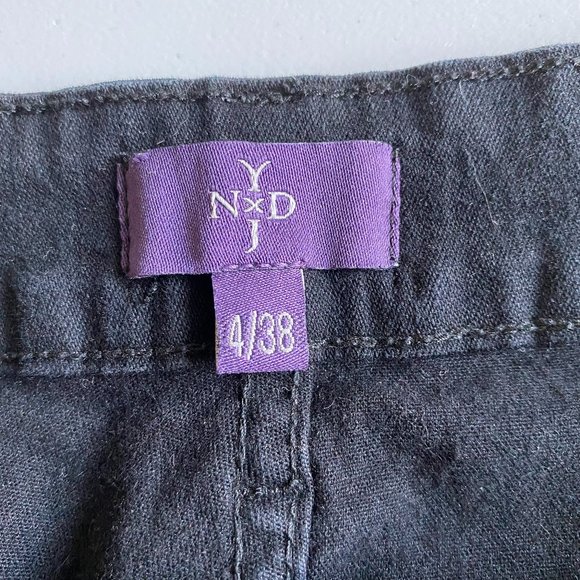 NYDJ Not Your Daughter's Jeans Shiny Dark Blue Marca Skinny Jeans Size 4/38 - Picture 2 of 7